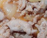 豚生姜焼き笹かまぼこ和え作り方1写真