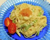 生クリーム不要！クリーミーたらこパスタ作り方7写真