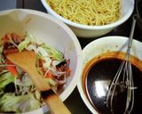 ラードで焼きそばV❨(@≧↺≦@)❩￥作り方2写真