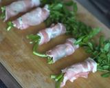 クレソンの肉巻き〜にんにく醤油ソース〜作り方3写真
