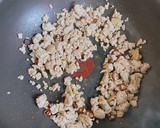 今日のおかずに！ごぼうとひき肉の甘辛炒め作り方4写真