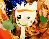 『フォーキー』キャラ入りサンドイッチ弁当作り方1写真