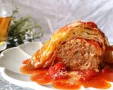 挽き肉100gで☆巻かないロールキャベツ作り方6写真