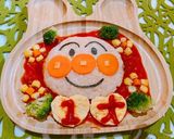 ☆1歳誕生日アンパンマンプレート☆作り方9写真