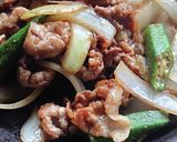 ごはんがススム★オクラと豚肉の味噌炒め作り方5写真