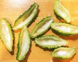 【簡単】ゴーヤのカレー肉詰め作り方2写真