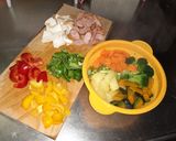 余った野菜をきっちり消費するカレー粉炒め作り方3写真