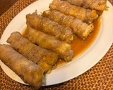 厚揚げとみょうがの豚バラ肉巻き作り方4写真