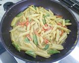 鶏肉とカラフル野菜のカレーペンネ作り方6写真