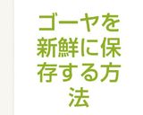 ゴーヤを新鮮に保存する方法作り方3写真