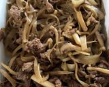 大さじで作るちょっとエリンギ入の牛肉時雨作り方7写真
