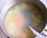 豆富とじゃがいも・長ネギの味噌汁作り方4写真