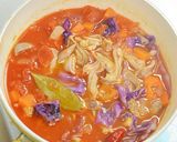 トリッパ風　豚ガツと野菜のトマト煮込み♪作り方7写真