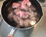 小倉風!肉肉うどん作り方1写真