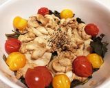 空芯菜と鶏トマ蒸し作り方3写真