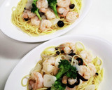 簡単♪美味しい☆海老ときのこの和風パスタ作り方11写真
