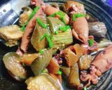寺島なすとイカの煮物作り方7写真