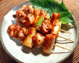 赤いつくね串 梅酢トマトダレ作り方5写真