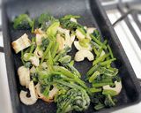 卵焼きバリエ、ほうれん草+ちくわ作り方2写真