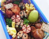 てんとう虫キャラ弁!! お弁当作り方3写真
