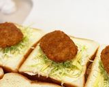 ソースコロッケのホットチーズサンド作り方4写真