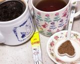 おうちカフェ♡黒糖ほうじ茶ラテ作り方1写真