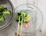 ブロッコリーのカニかま和え作り方4写真
