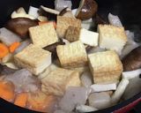 ニンニクと胡麻油風味♡厚揚げの味噌味煮物作り方6写真