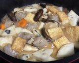 ニンニクと胡麻油風味♡厚揚げの味噌味煮物作り方9写真