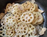 レンコンと豚肉の炒め作り方4写真