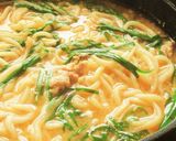 〖豚こま切れ肉ともやしのにんにく味噌鍋〗作り方4写真