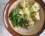 とろとろ茄子・しめじ・大葉の酢の物♪作り方3写真