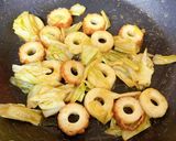 お弁当☆竹輪とキャベツのカレー炒め作り方4写真