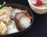長月13 塩豚と里芋煮 女子高生 秋弁当作り方3写真