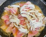 豚肩ロースとすき焼きのタレで甘煮　子ども作り方3写真
