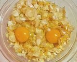 うまい棒とポテトチップでお好み焼き作り方5写真