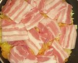 うまい棒とポテトチップでお好み焼き作り方7写真