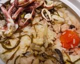 炊飯器でイカパエリアと紅白焼売作り方8写真