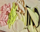 茄子と白菜キムチの焼きそば作り方1写真