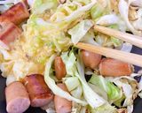 キャベツとウインナーと卵。ときどきチーズ作り方8写真