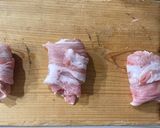 さっぱり梅肉入り 笹かまぼこの肉巻き作り方3写真