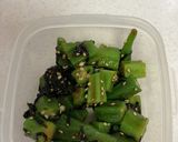 オクラ焼き肉のタレ和え作り方3写真