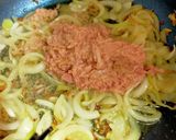 ツナ缶、玉ねぎ、ミニトマトのパスタ作り方3写真