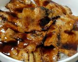 バーナーで豚丼作り方3写真