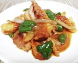 超簡単！鶏もも肉とピーマンのカレー炒め！作り方8写真