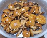 アミタケ、豆腐、ネギの味噌汁作り方3写真