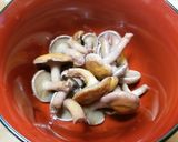 アミタケ、豆腐、ネギの味噌汁作り方4写真