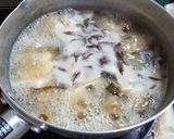 アミタケ、豆腐、ネギの味噌汁作り方7写真