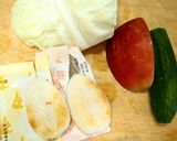 笹だより入りコールスローサラダ作り方1写真