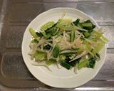 もやしと小松菜のとんぺい焼作り方3写真